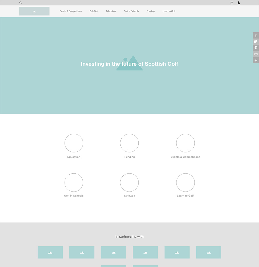 Home Page Wireframe